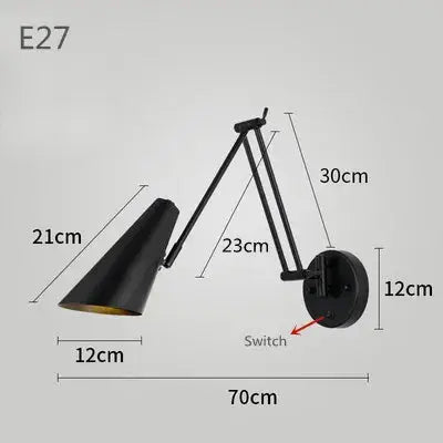 Vigi – Modern Adjustable Long Arm LED Wall Lamp Series for Versatile Lighting Monalume
