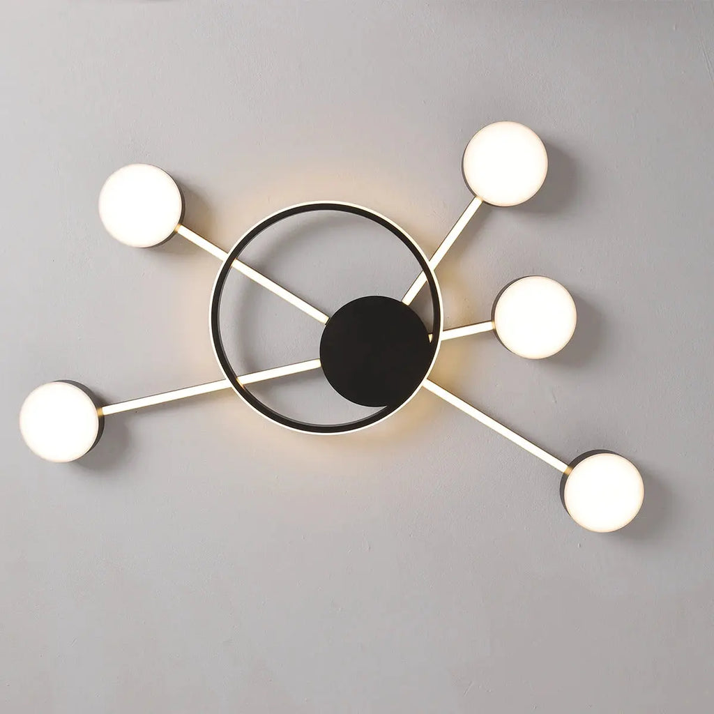 Kasper - Multi Head Chrome Plated Modern Dimmable LED Ceiling Lamp Lampasa.com
