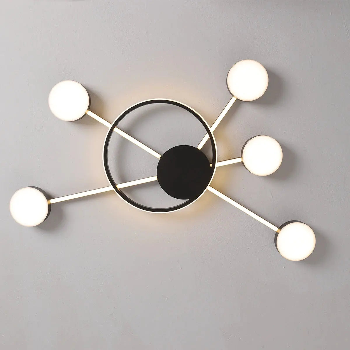 Kasper - Multi Head Chrome Plated Modern Dimmable LED Ceiling Lamp Lampasa.com