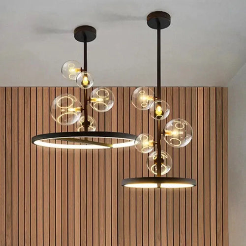 Aleksander – Nordic Artistic LED Pendant Light with Glass Ball Design Monalume.com