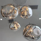 Elna – Modern Lava-Inspired Nordic LED PVC Ball Pendant Lamp for Bold, Stylish Lighting Monalume
