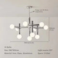 Astor – Nordic LED Ceiling Light with Elegant Glass Ball Design Monalume.com