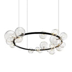 Bendik – Nordic Clear Glass Ball LED Pendant Light with Round Design Monalume.com