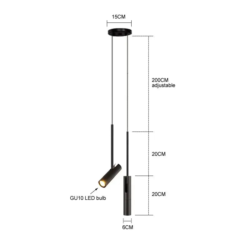Kairen – Scandinavian Minimalist LED Pendant Spotlight Lampasa.com