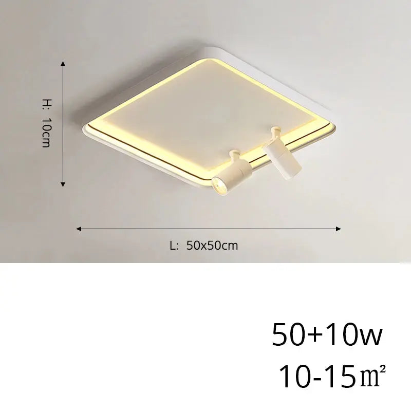 Sigrid – Nordic Minimalist LED Ceiling Lamp with Adjustable Spotlight for Modern Spaces Monalume