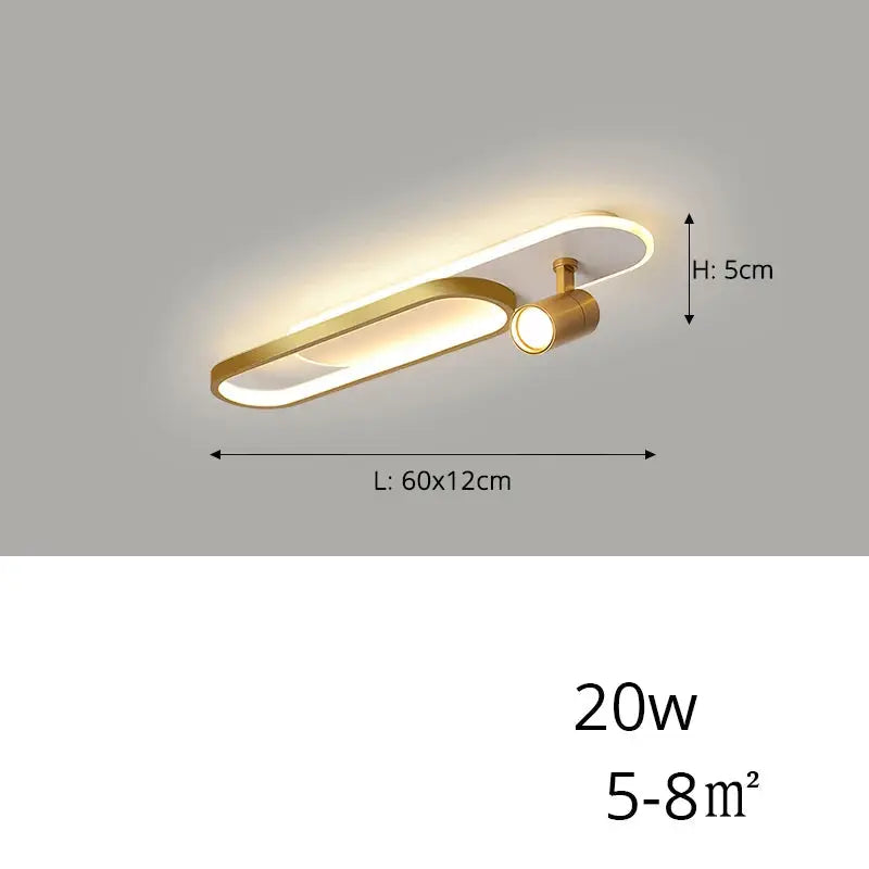 Jensen – Modern LED Ceiling Lamp with Adjustable Spotlights for Focused Lighting Monalume