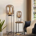 Hermann – Nordic Large Glass LED Table and Floor Lamp for Cozy Spaces Monalume
