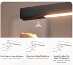 Einar – Dimmable Smart LED Pendant Light with Wooden Design and Sweep Sensor (Black & White Edition) Monalume.com