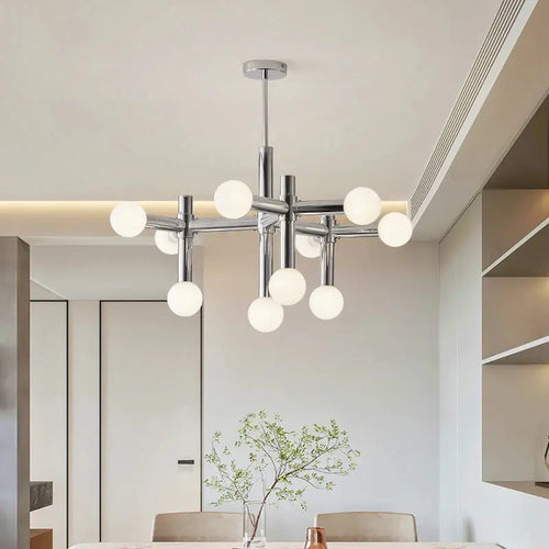 Astor – Nordic LED Ceiling Light with Elegant Glass Ball Design Monalume.com