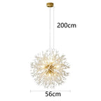 Aurelia – Modern Crystal Dandelion Dimmable LED Pendant Lamp Lampasa.com