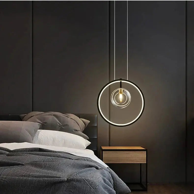 Aleksander – Nordic Artistic LED Pendant Light with Glass Ball Design Monalume.com