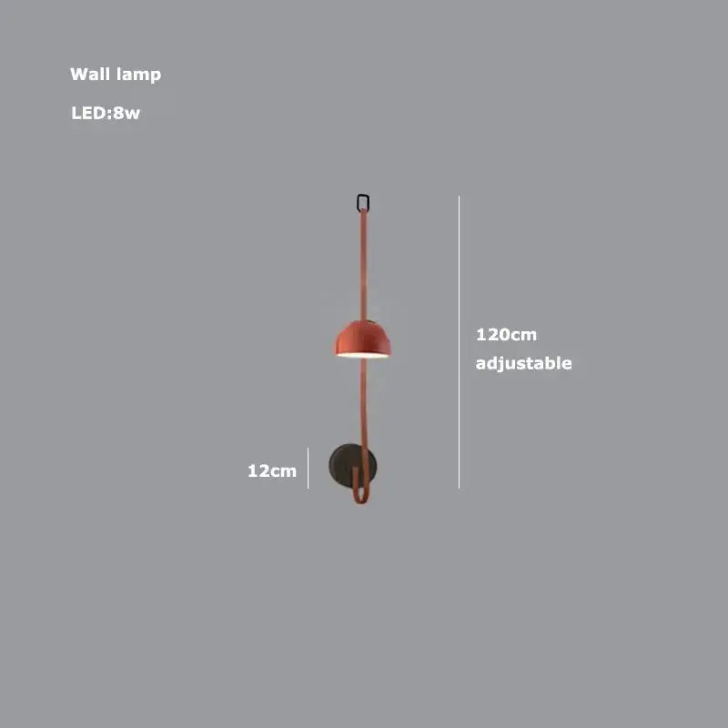 Verdandi – Minimalist Dimmable LED Pendant Light with Leather Belt Design for Dining Tables and Bars Monalume.com