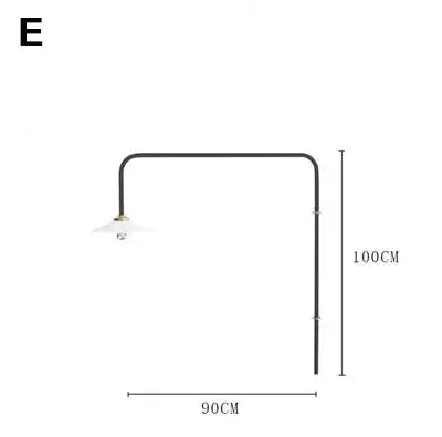 Zelda – Nordic Long-Pole Rotary Swing Arm LED Wall Lamp for Flexible Lighting Monalume