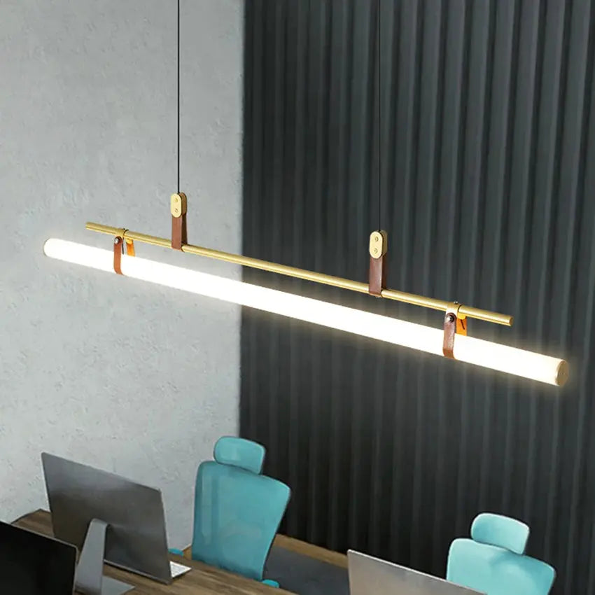 Nilsson – Dimmable Modern LED Pendant Light with Long Tube Design for Dining Tables and Bars Monalume.com