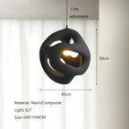Misaki – Unique Handmade Japanese Wabi-Sabi LED Pendant Light for Tranquil, Minimalist Interiors Monalume