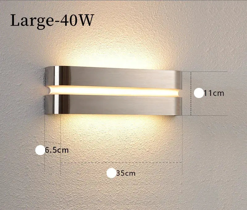 Yrsa – Stainless Steel Outdoor IP65 LED Wall Lamp for Durable, Weatherproof Lighting Monalume