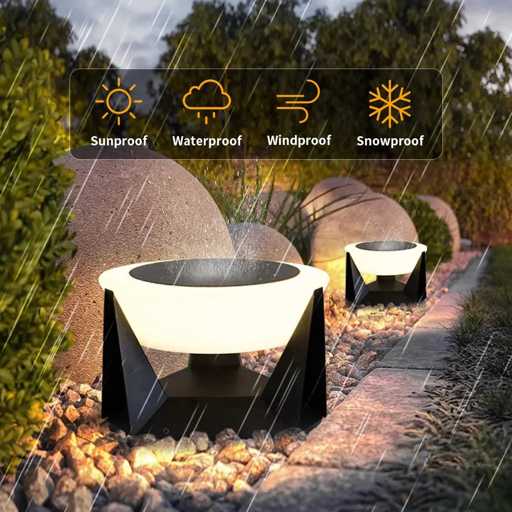 Lovisa – Waterproof Solar LED Outdoor Lamp Monalume