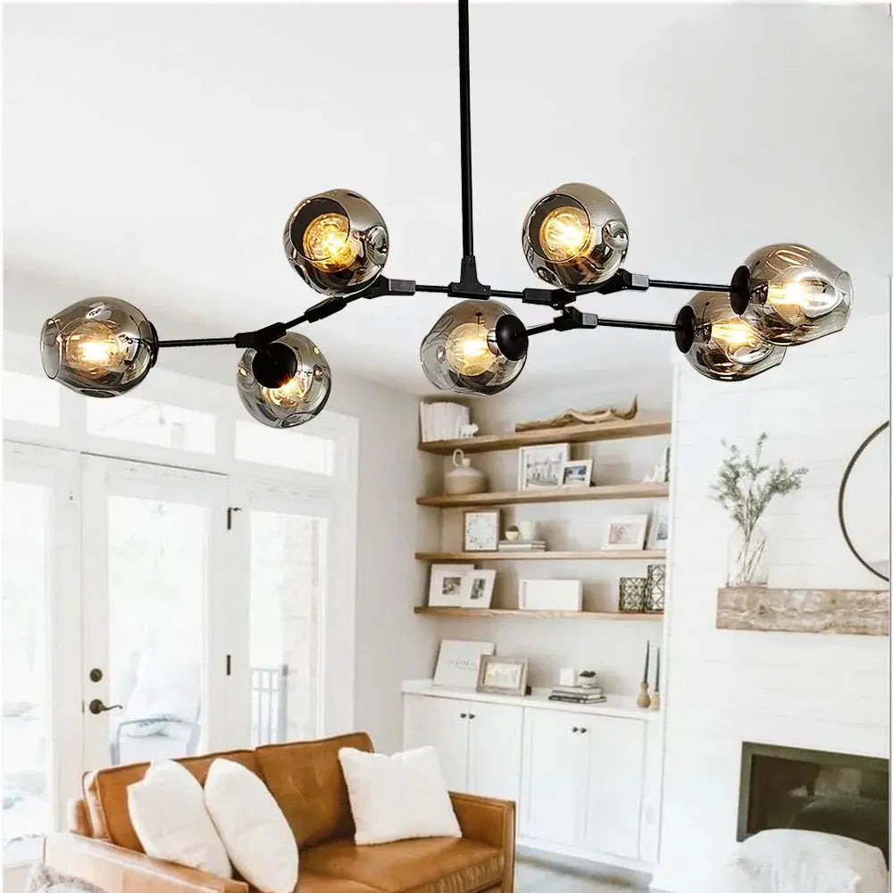 Stellan – Scandinavian Glass Ball LED Ceiling Lamp Lampasa.com