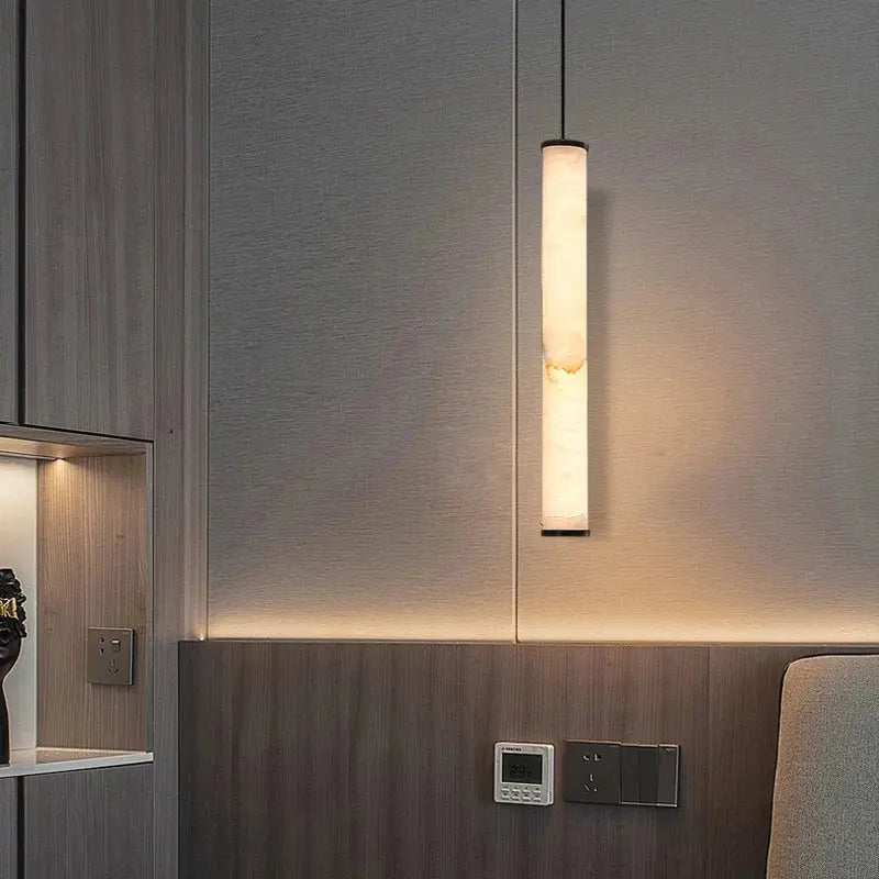Aina – High-Quality Elegant Copper and Natural Marble LED Pendant Lamp for Luxury Interiors Monalume