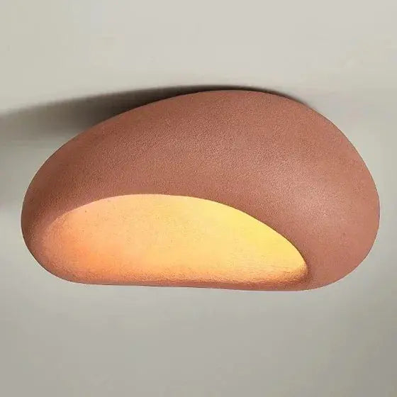 Miki – Japanese Wabi-Sabi LED Ceiling Lamp for Natural, Minimalist Spaces Monalume