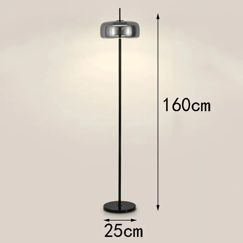 Ivara – Modern Dimmable LED Glass Floor Lamp Lampasa.com