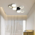 Finn – Modern Honeycomb Dimmable LED Ceiling Lamp for Stylish Ambient Lighting Monalume