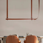 Verdandi – Minimalist Dimmable LED Pendant Light with Leather Belt Design for Dining Tables and Bars Monalume.com