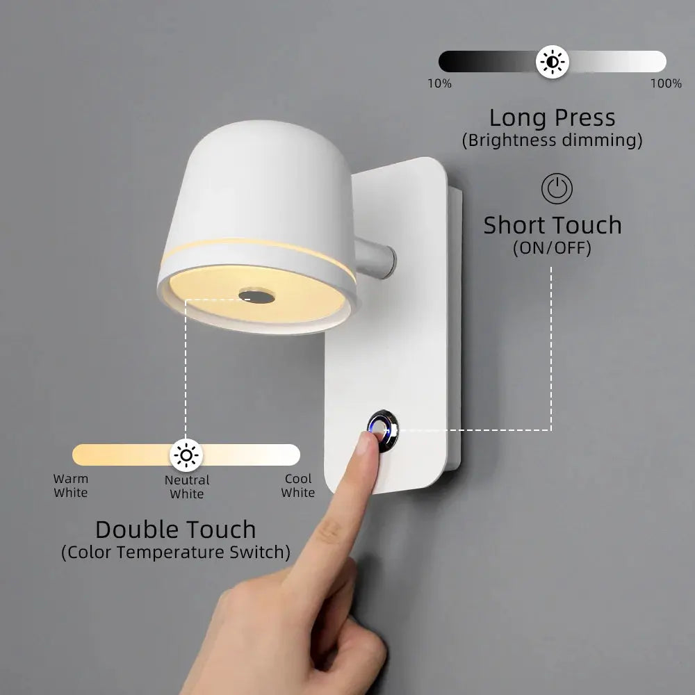 Egil – Rotatable Dimmable LED Wall Light for Adjustable Indoor Lighting Lampasa.com