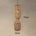 Kira – Vintage-Style Wicker LED Pendant Light for Classic, Cozy Spaces Monalume