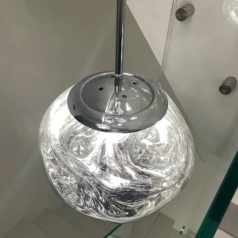 Elna – Modern Lava-Inspired Nordic LED PVC Ball Pendant Lamp for Bold, Stylish Lighting Monalume
