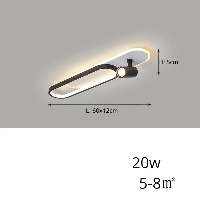 Jensen – Modern LED Ceiling Lamp with Adjustable Spotlights for Focused Lighting Monalume