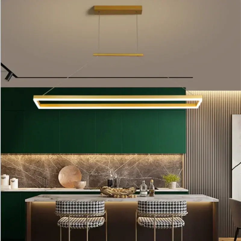 Kaelen – Modern Scandinavian Aluminum Dimmable LED Dining Table/ bar lamp Lampasa.com