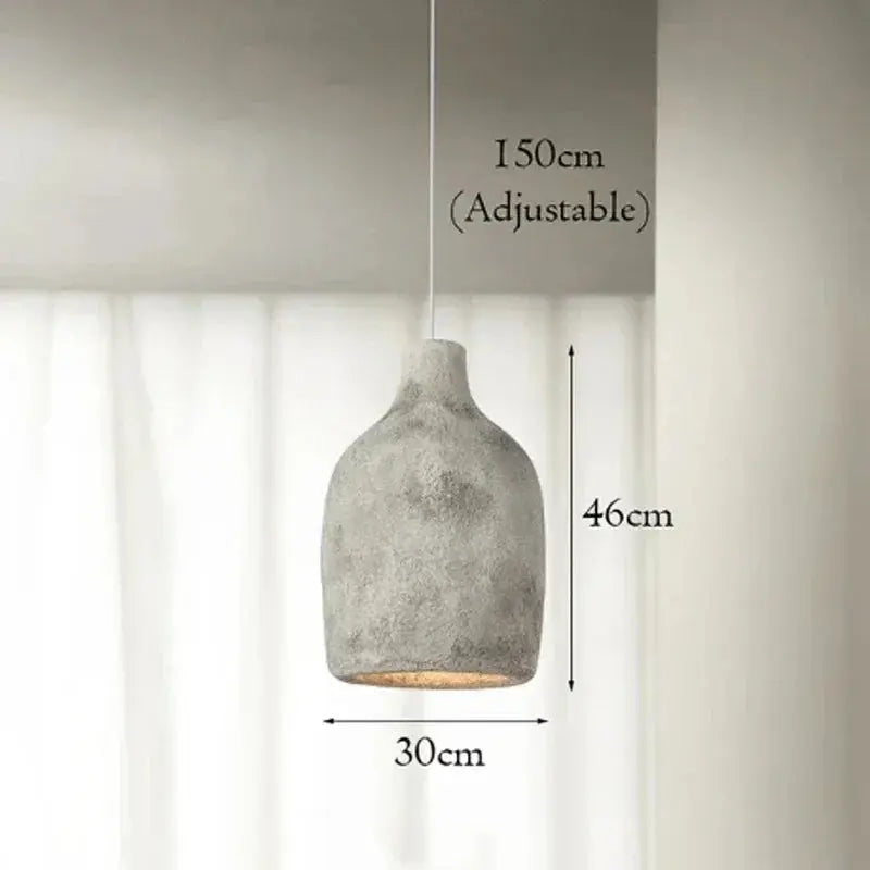 Satoko – Handmade Japanese Wabi-Sabi LED Pendant Light for Calm and Minimalist Interiors Monalume