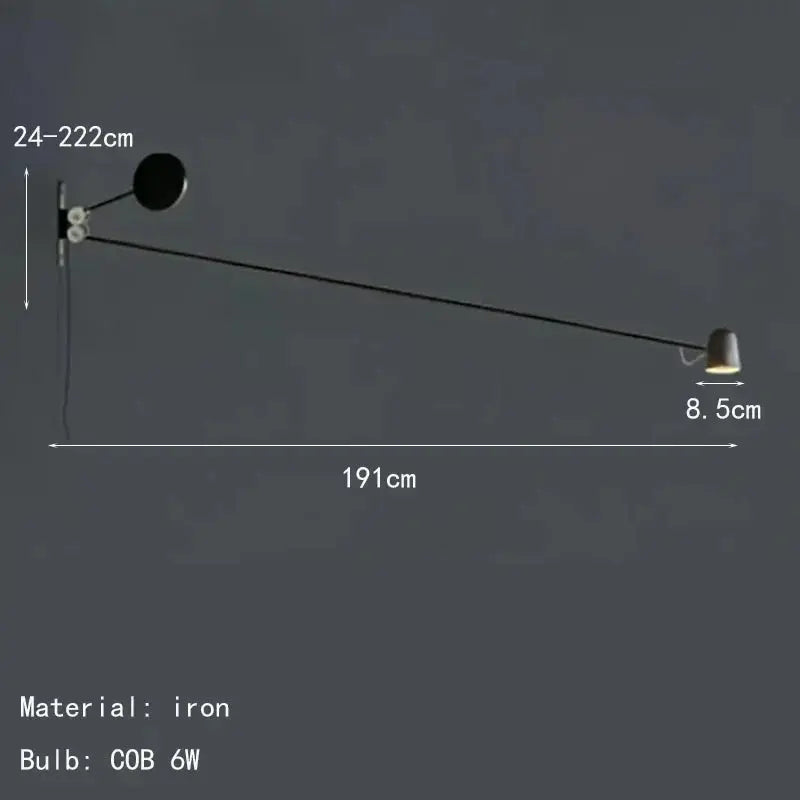 Arden – Adjustable Swing Arm Wall Lamp Lampasa.com