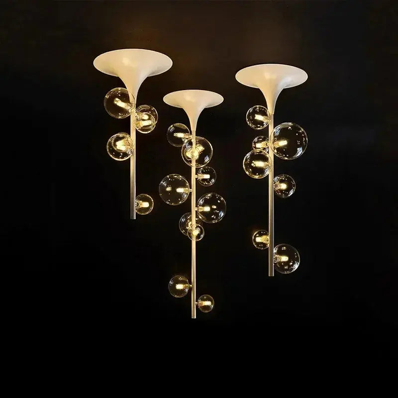 Alfred – Modern Minimalist LED Pendant Light with Glass Ball Design for Ceilings Monalume.com