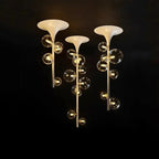 Alfred – Modern Minimalist LED Pendant Light with Glass Ball Design for Ceilings Monalume.com