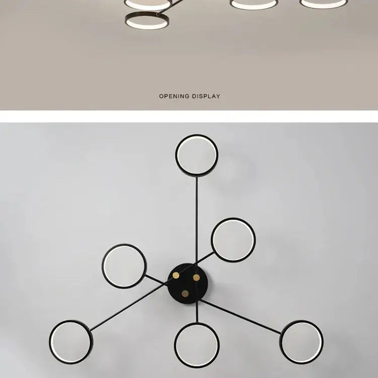 Modern Multi Ring Dimmable LED ceiling light – Soletta lampasa.com