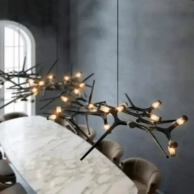 Thorsten – Modern Antler-Style Dimmable LED Pendant Monalume.com