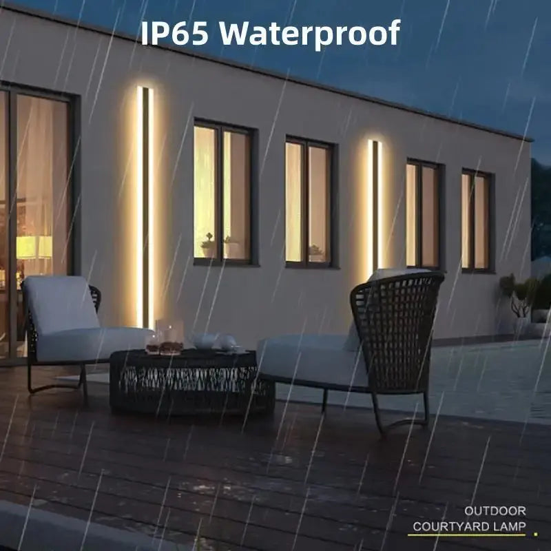 Frida – Modern Long Strip IP65 Waterproof LED Outdoor Lamp for Durable Exterior Lighting Monalume