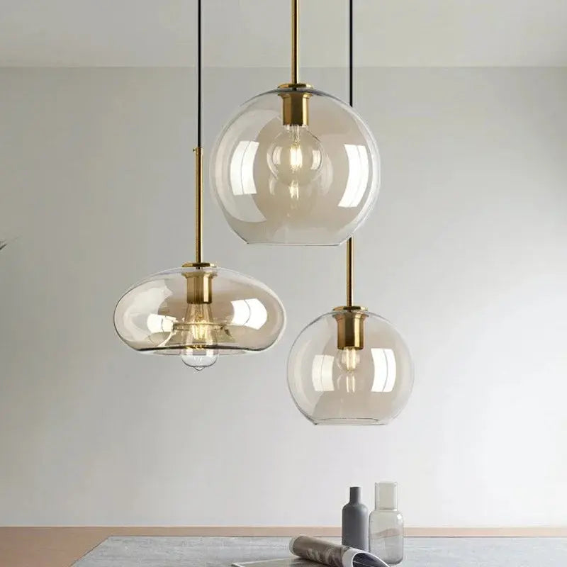 Mirla – Modern Glass LED Pendant Lamp for Sleek, Contemporary Lighting Monalume