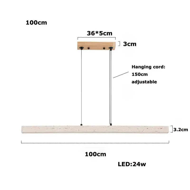 Arvid – Dimmable LED Pendant Light with Natural Stone Design for Modern Interiors Monalume.com