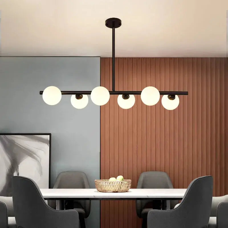 Edvin – Modern Glass Ball LED Pendant Light for Dining Tables and Bars Monalume.com