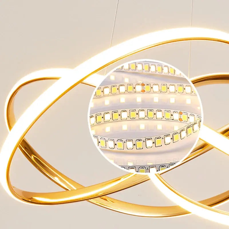 Ashild – Nordic Modern Geometric Line Dimmable LED Pendant Lamp for Sleek Interiors Monalume