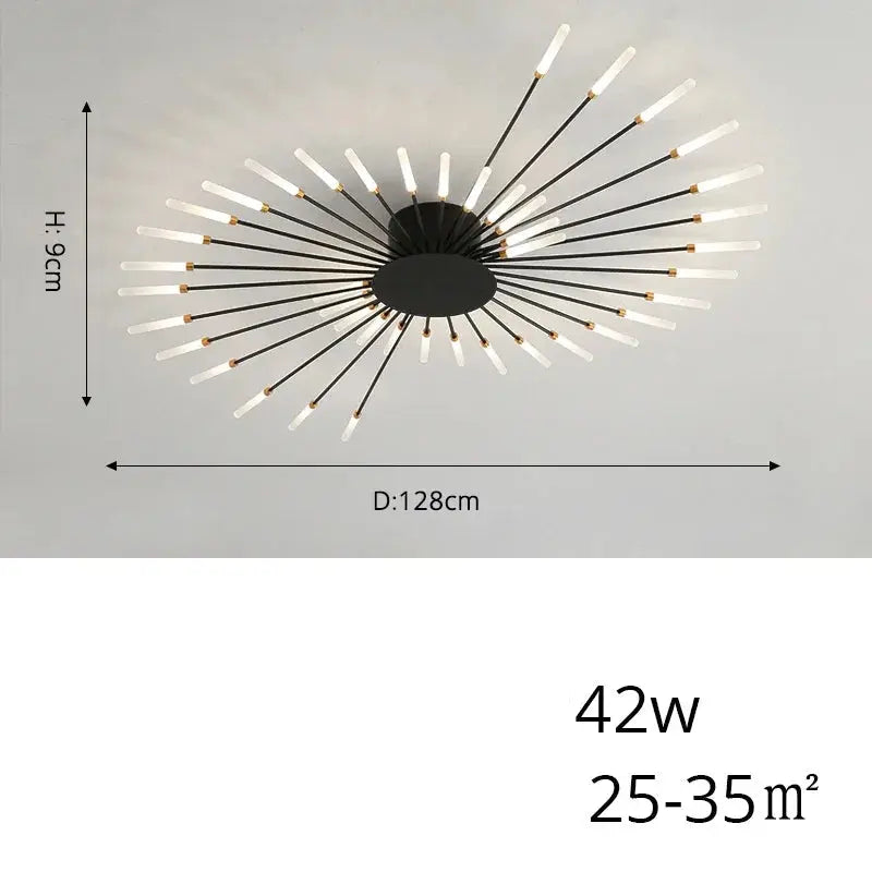 Arlo – Modern Scandinavian Fan-Shape Dimmable LED Ceiling Lamp Lampasa.com