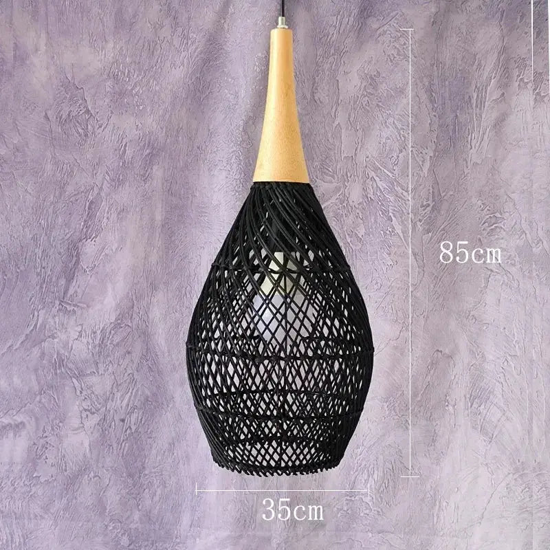 Ronja – High-Quality Handmade Rattan LED Pendant Light for Natural, Cozy Interiors Monalume