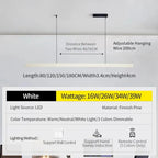Einar – Dimmable Smart LED Pendant Light with Wooden Design and Sweep Sensor (Black & White Edition) Monalume.com