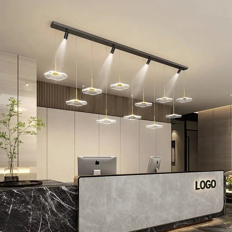 Nyelle – Modern Dimmable LED Dining Table lamp/ Bar Lamp With Spotlights Lampasa.com