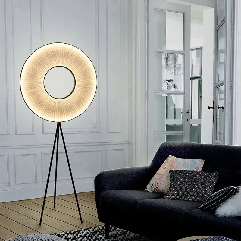 Liora - Scandinavian Pleated Fabric Floor Lamp Lampasa.com