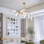 Malou – Scandinavian Rice Grain Glass Dining Table Dimmable LED Pendant Lamp Lampasa.com