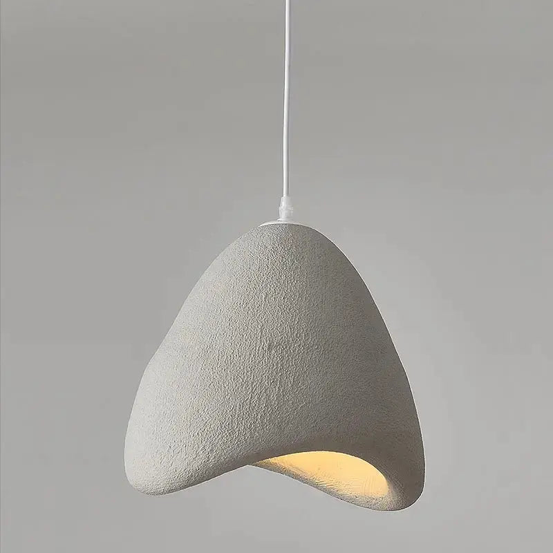 Kaia – Handmade Japandi Wabi-Sabi LED Pendant Light for Serene, Minimalist Interiors Monalume.com
